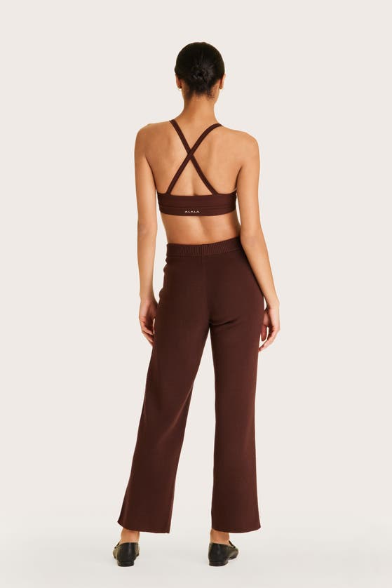 Alala Adult Women Spencer Knit Trouser In Coffee