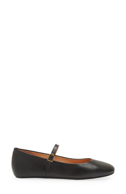 Shop Chocolat Blu Agnes Mary Jane Flat In Black Leather