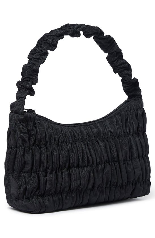 Shop Loeffler Randall Barry Textured Mini Shoulder Bag In Black