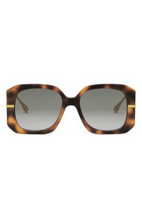 Fendi The Graphy 55mm Geometric Sunglasses In Multi