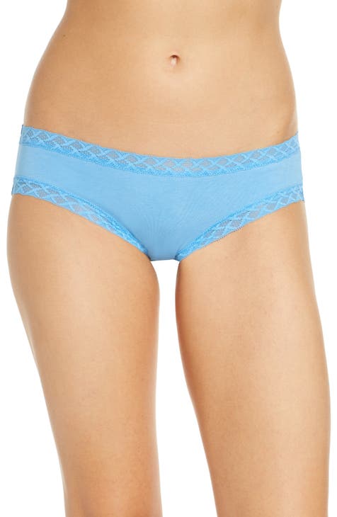 EBY Blue Opal Seamless Cotton Brief Panties in blue opal