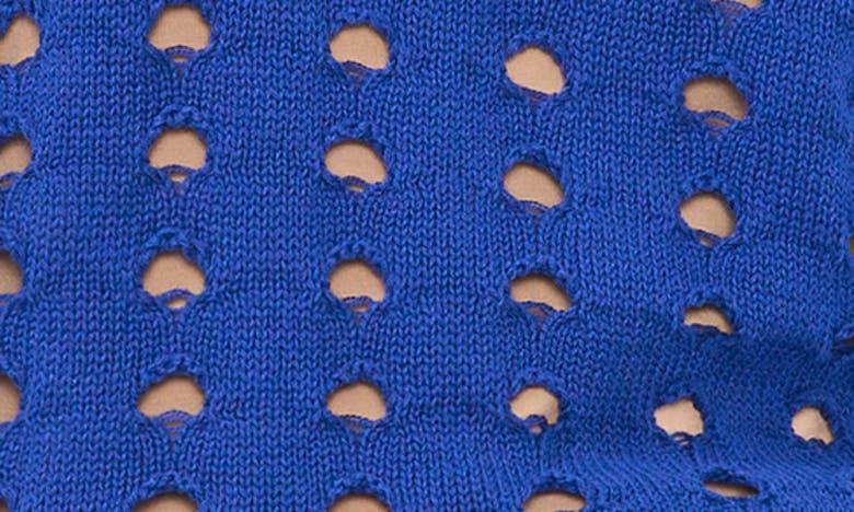 Shop Halogen ® Open Knit Sweater In Mazarine Blue