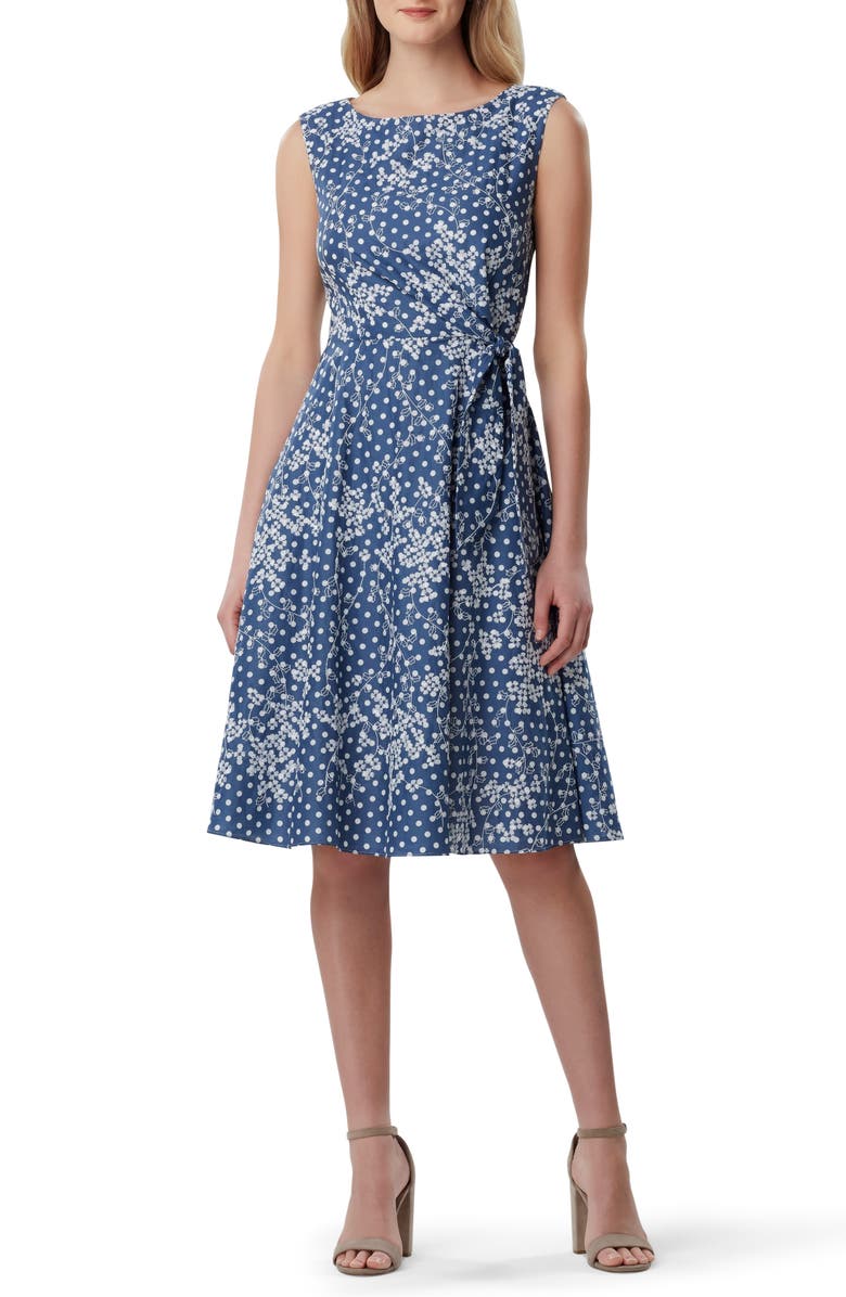 Tahari Sleeveless Embroidered Dress | Nordstrom