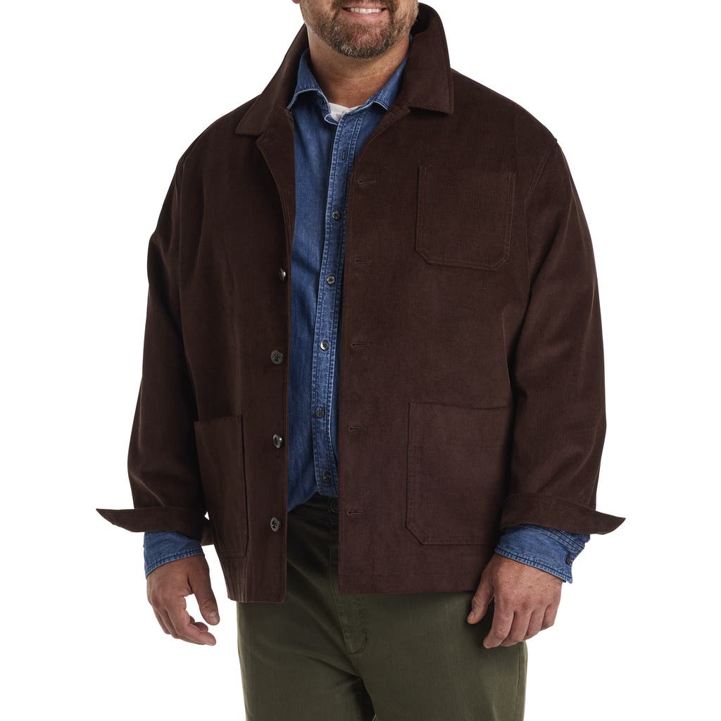 True Nation By Dxl True Nation Corduroy Chore Coat In Java