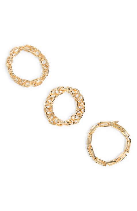 Chain Link Bracelet Set