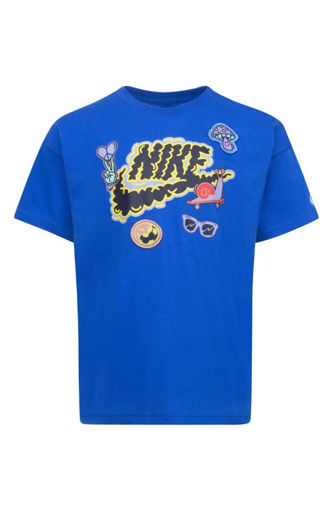  NIKE Children's Apparel Boys' Little Sportswear Graphic T-Shirt,  Black, 4 : Clothing, Shoes & Jewelry