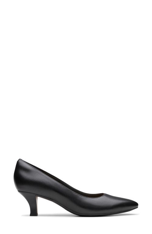 Clarks ® Kepley Vine Pump In Black Leather