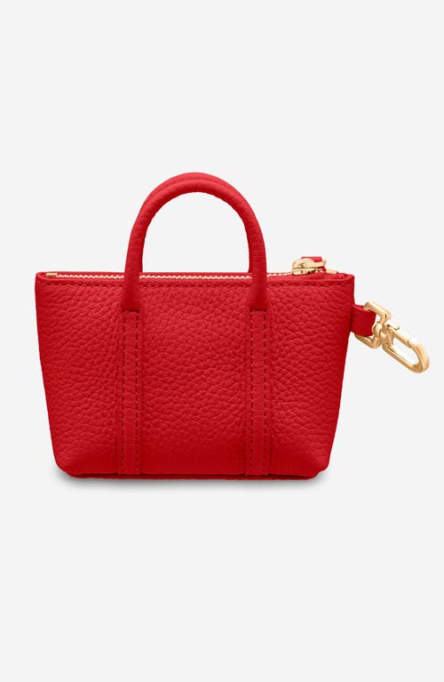 Shop Maison De Sabre Maison De Sabré The Sabremoji Weekender Charm In Pomegranate Red