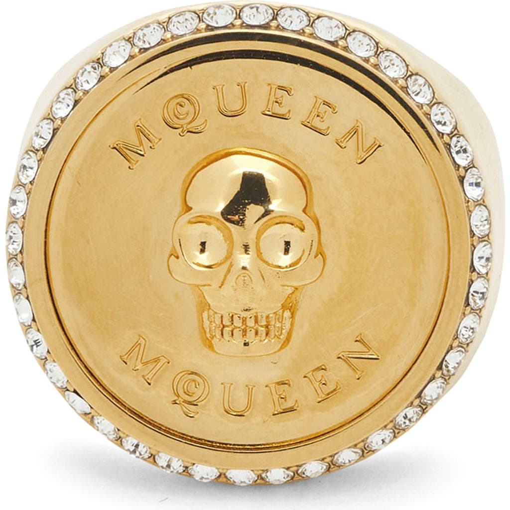 ALEXANDER MCQUEEN MCQUEEN SOVEREIGN SKULL SIGNET RING