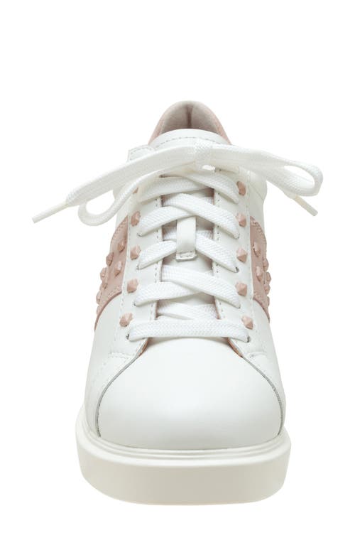 Shop Linea Paolo Katia Wedge Sneaker In Eggshell/nude