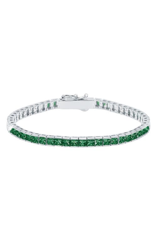 Crislu Tennis Bracelet in Emerald at Nordstrom