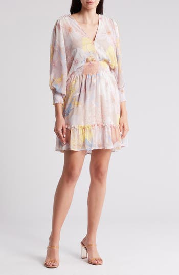LOVESTITCH LOVESTITCH OPEN BACK LONG SLEEVE DRESS