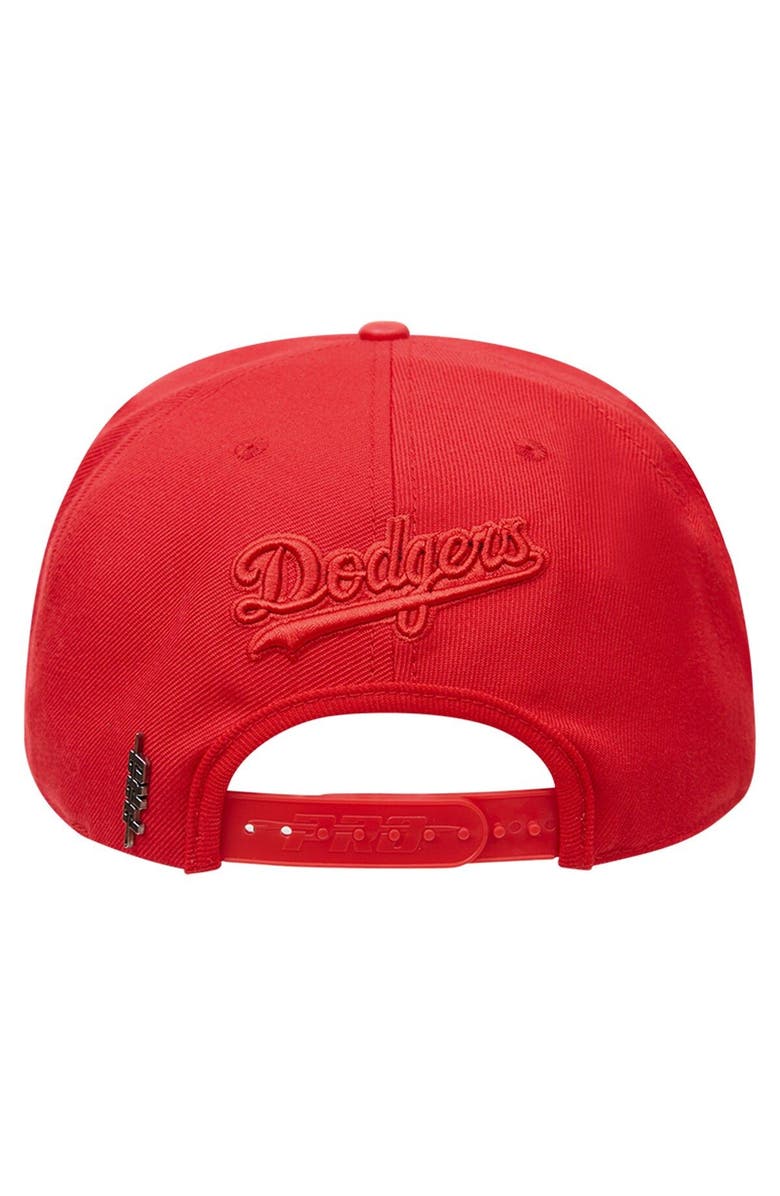 PRO STANDARD Men's Pro Standard Los Angeles Dodgers Triple Red Snapback ...