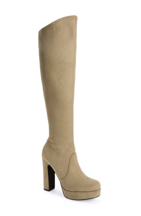 mid calf stretch boots