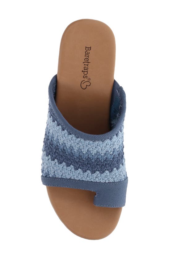 Shop Baretraps Micheala Platform Slide Sandal In Ocean Multi Crochet