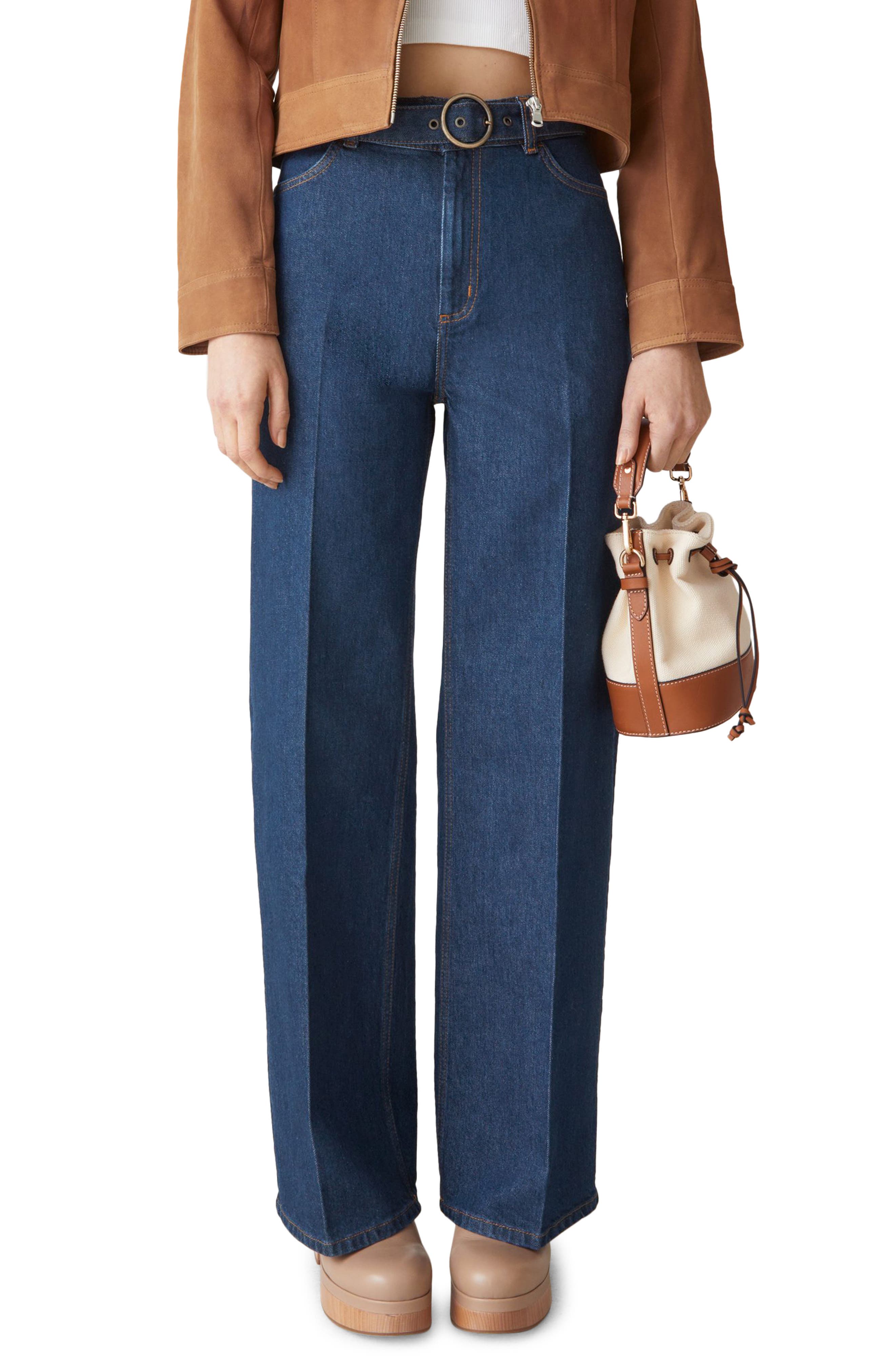 Belted Flare Jeans | Nordstrom