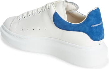 Women's Oversized Sneaker in White/paris Blue