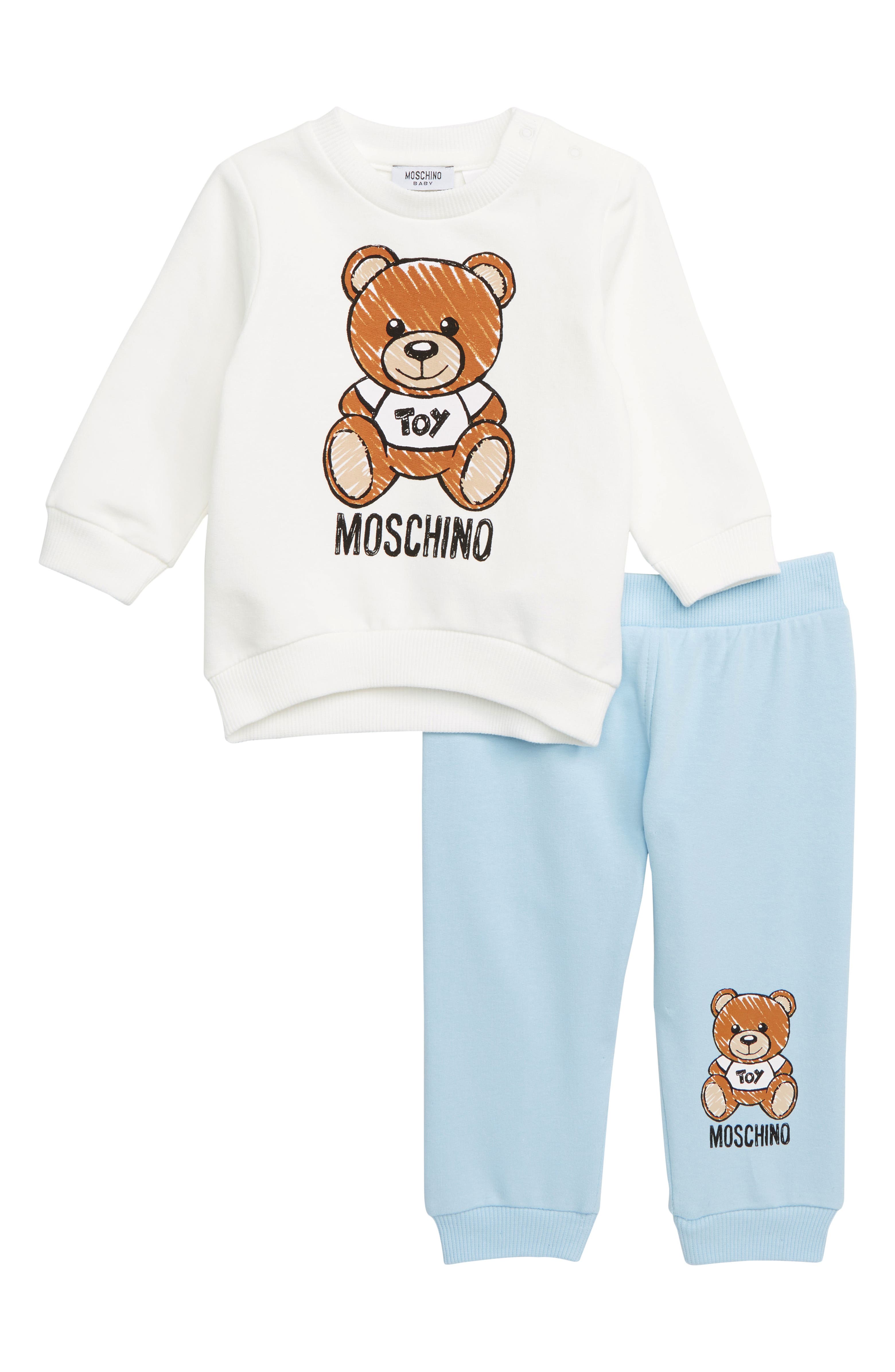 Moschino Toy Bear Sweatshirt & Sweatpants Set (Baby) | Nordstrom
