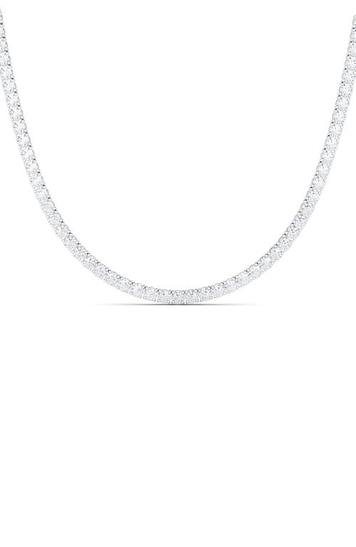 Lab Created Diamond Tennis Necklace in 14K White Gold