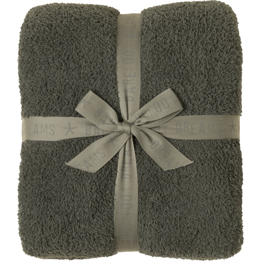 Shop Barefoot Dreams Cozychic™ Colorblock Throw Blanket In Khaki Green Multi