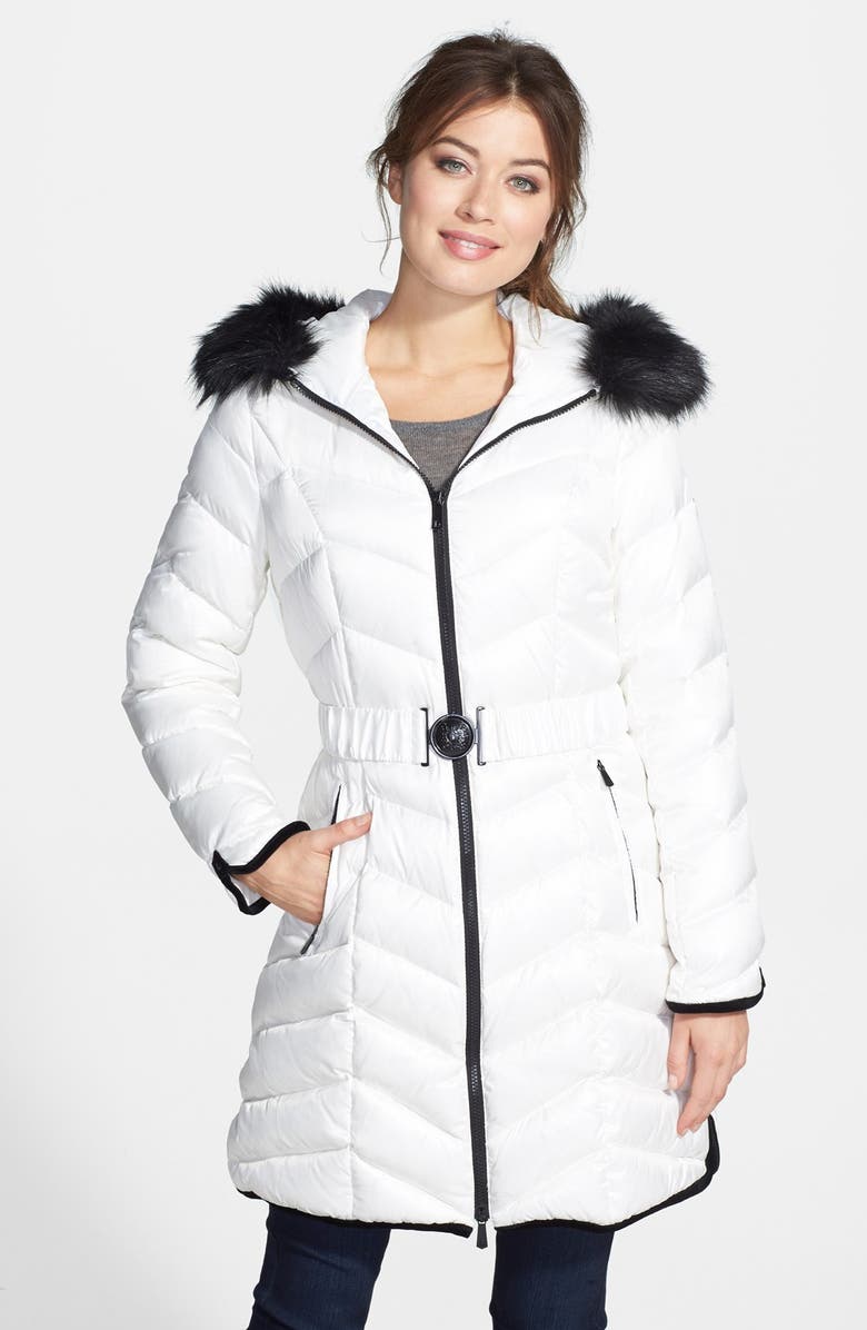 DL2 by Dawn Levy 'Natashia' Faux Fur Trim Hooded Down Coat | Nordstrom