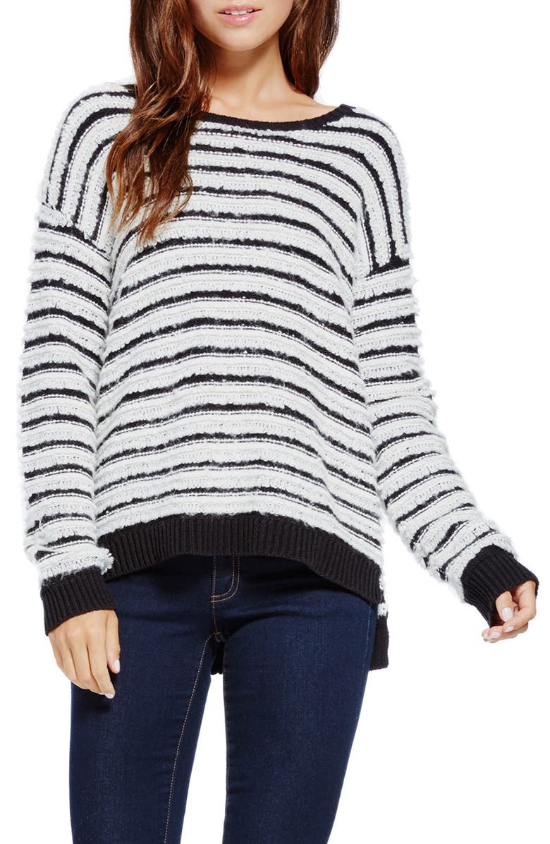 Two by Vince Camuto Stripe Loopy Stitch Sweater | Nordstrom
