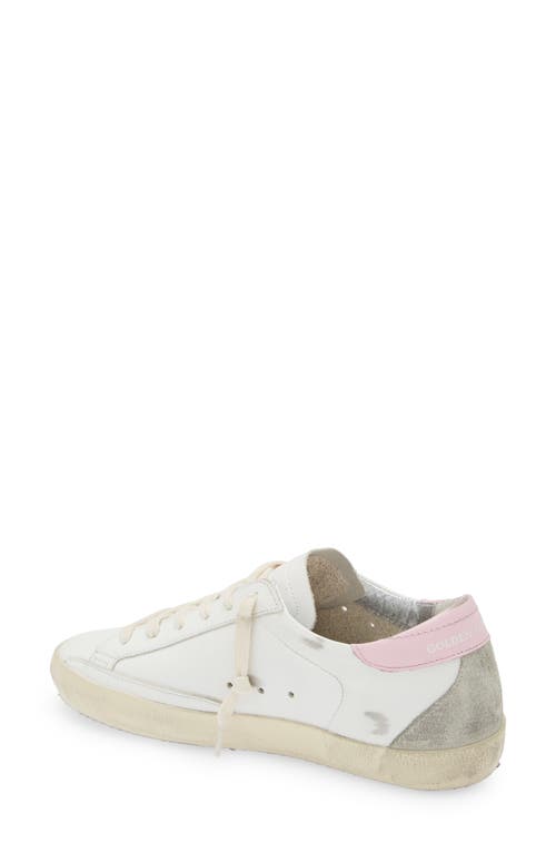 Golden Goose Hi Star Distressed Leather Sneakers In White