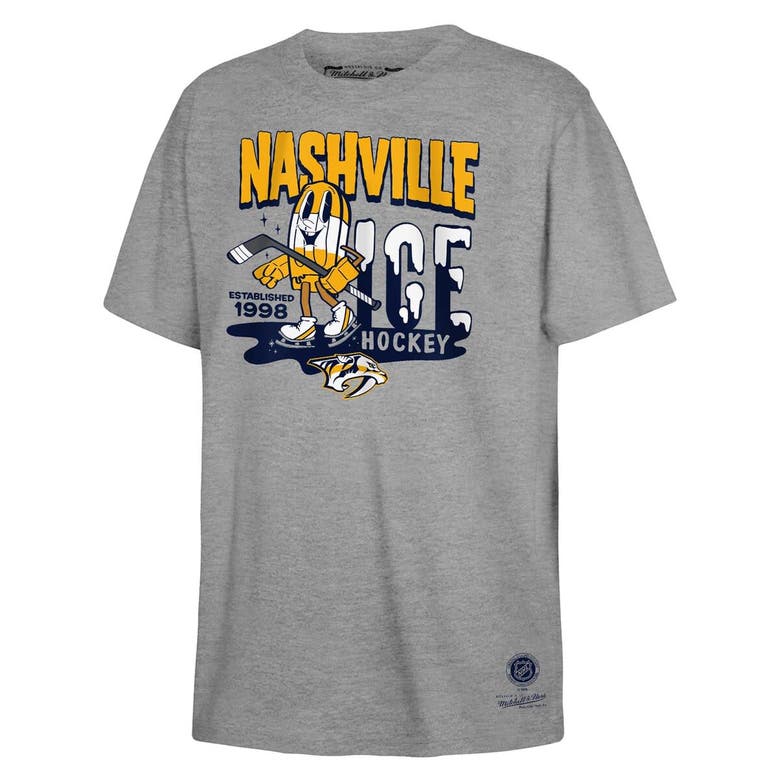 Shop Mitchell & Ness Youth  Gray Nashville Predators Popsicle T-shirt