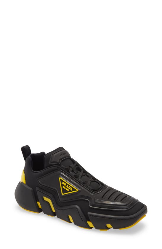 prada techno stretch fabric sneakers