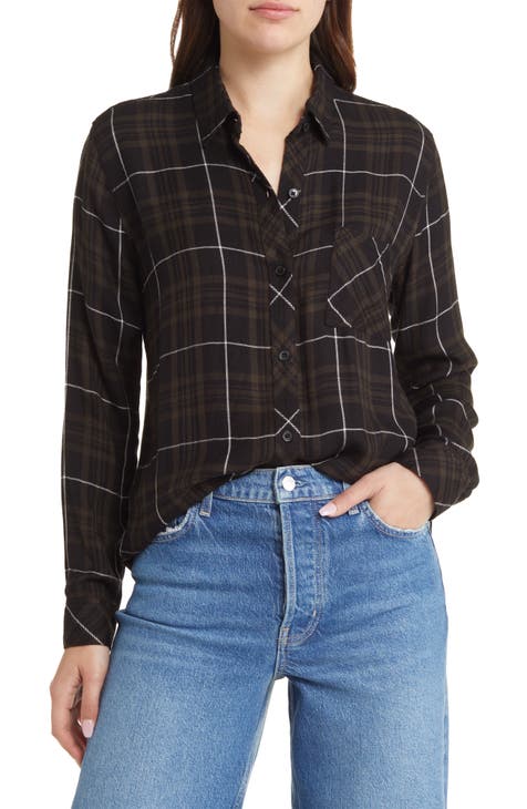 Hunter Plaid Button-Up Shirt