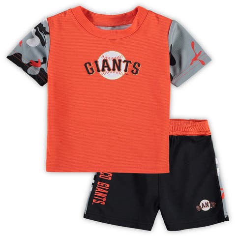 New York Mets Infant Stealing Homebase 2.0 T-Shirt & Shorts Set -  Royal/Orange