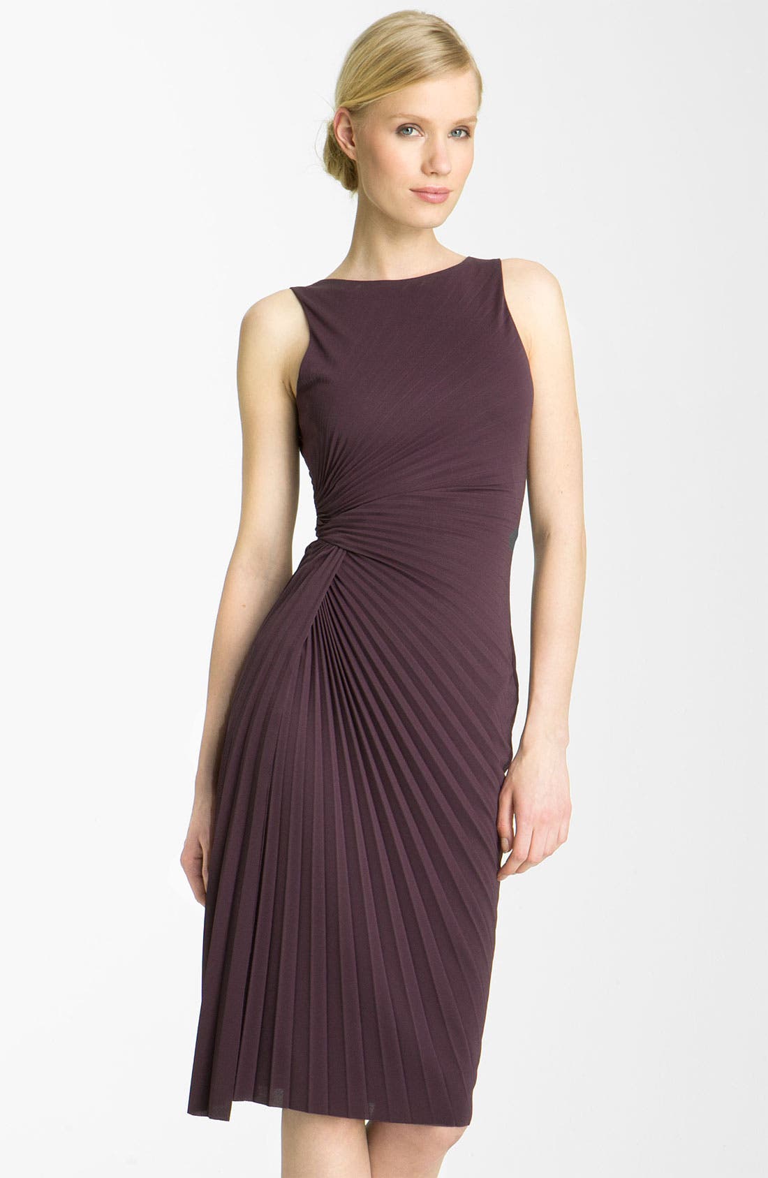 Halston Heritage Pleated Crepe Dress Nordstrom
