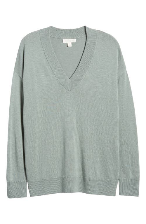 Shop Treasure & Bond Relaxed V-neck Sweater In Green Shore