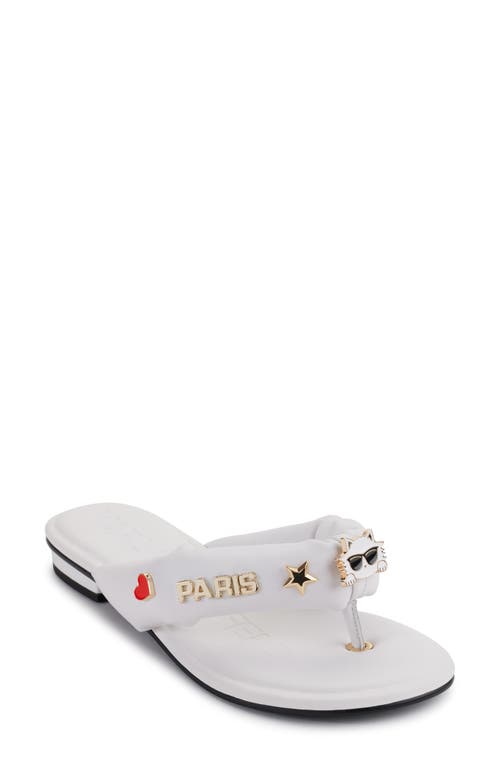 Ceejay Pins Flip-Flop in Bright White