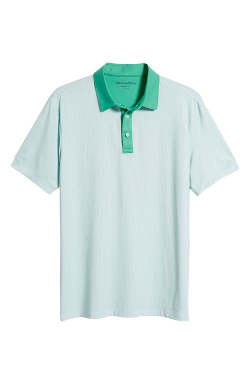 Mizzen + Main Mizzen+main Versa Performance Polo In Lime Triangle Geo