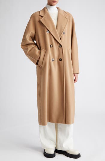 Becky Copper Brown Double Breasted Wool Coat for Women (Few Left)