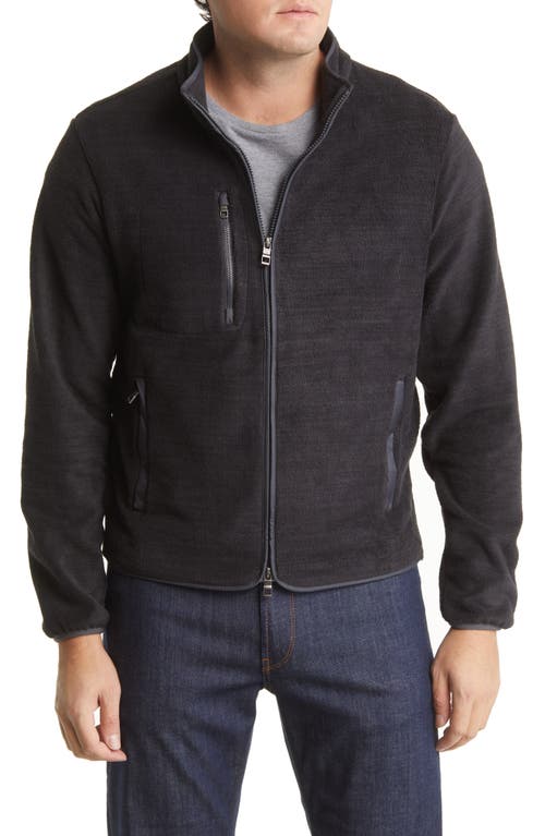 Peter Millar Men's Micro Fleece Jacket in Black