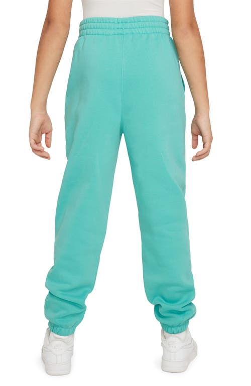 Nike Kids' Club Cotton Blend Fleece Sweatpants In Green Frost/ Vintage Green