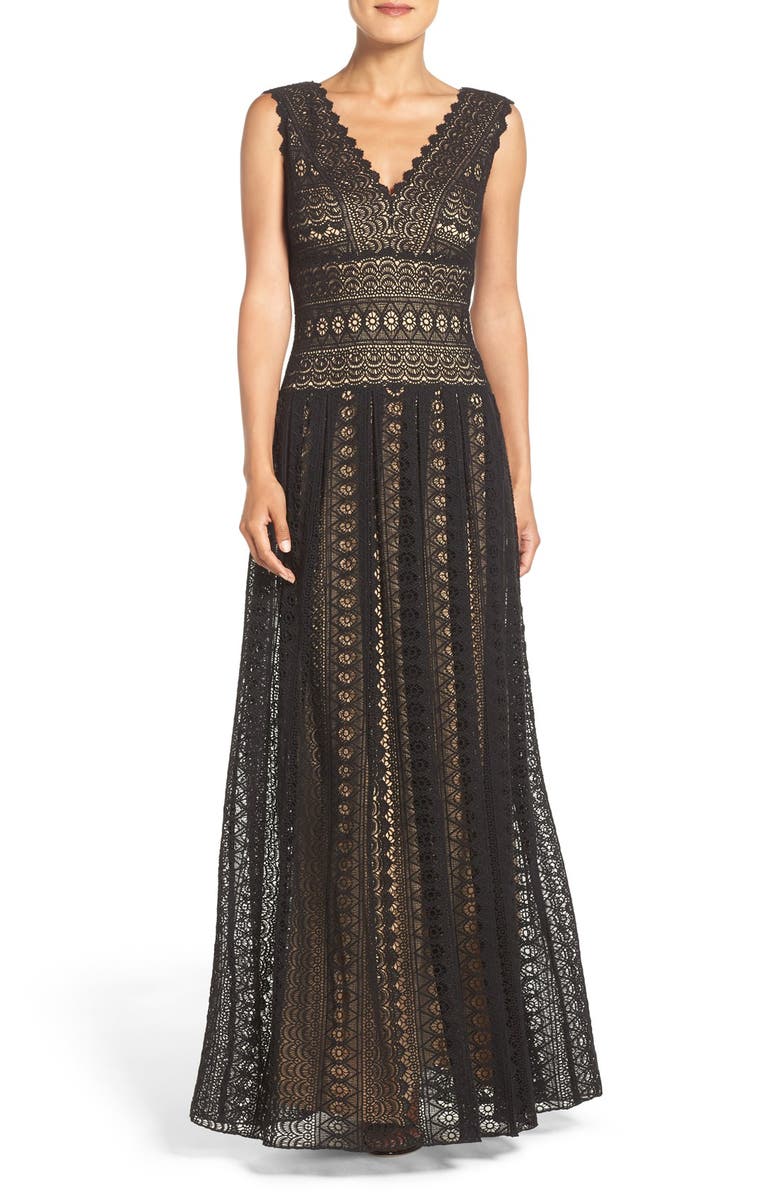 Tadashi Shoji Crochet Lace Fit & Flare Gown | Nordstrom