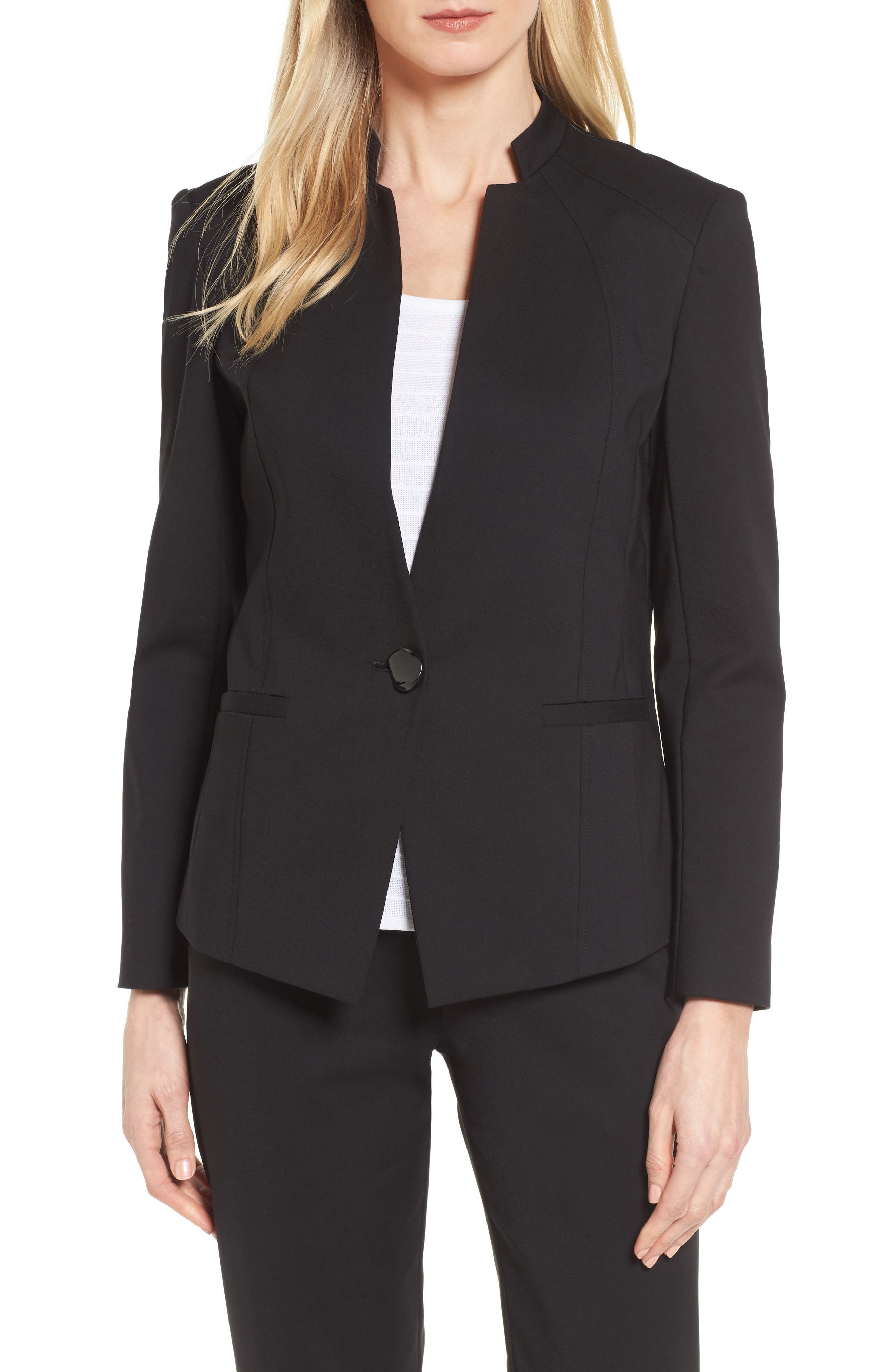 Ming Wang Mandarin Collar Blazer Nordstrom