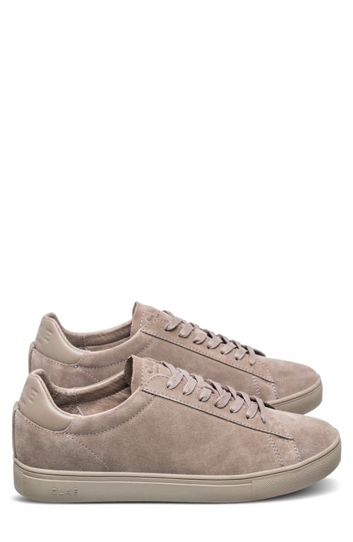 Shop Clae Bradley Leather Sneaker In Fallen Rock Suede