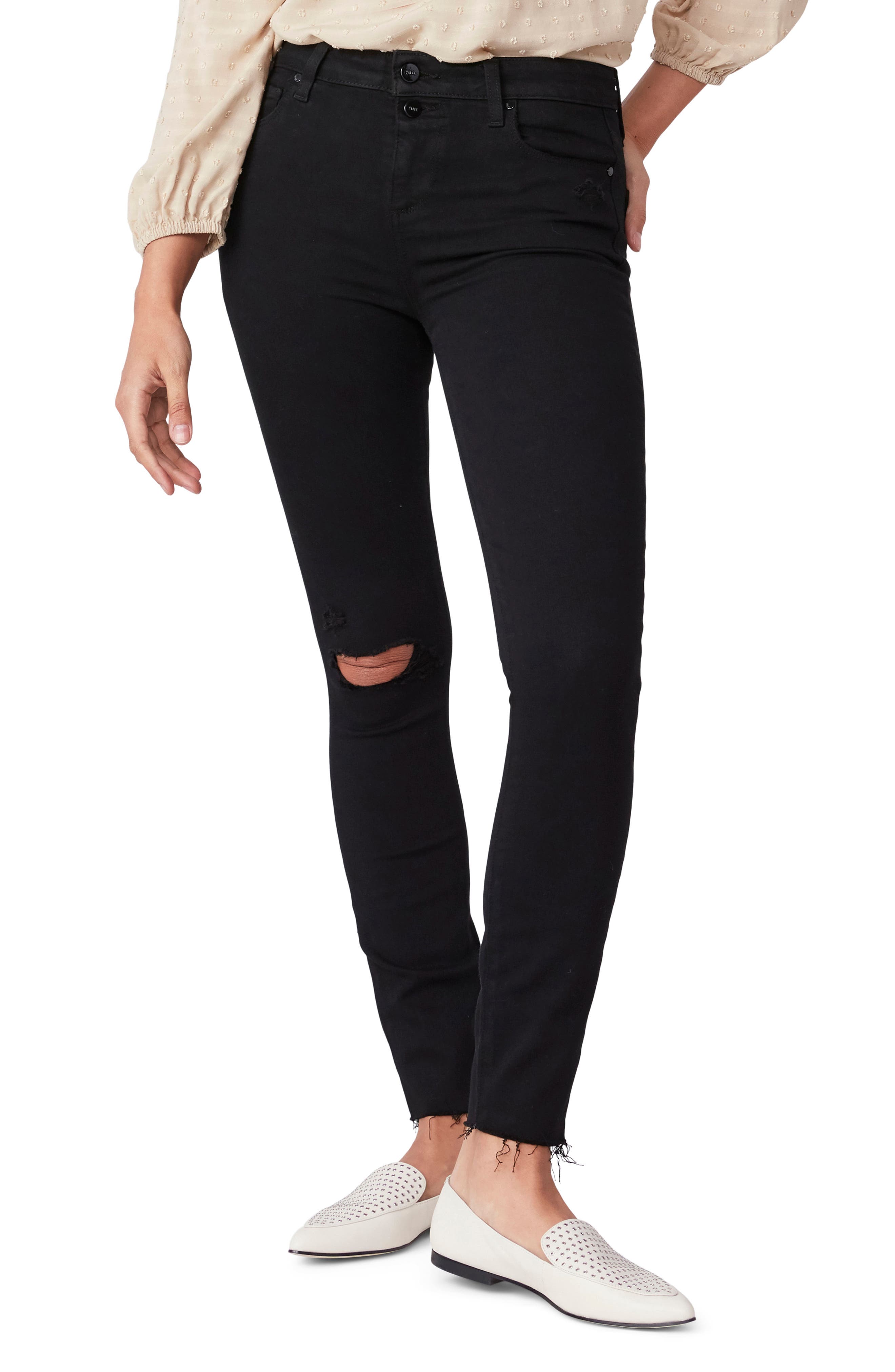 PAIGE Hoxton Ankle Exposed Knee Skinny 