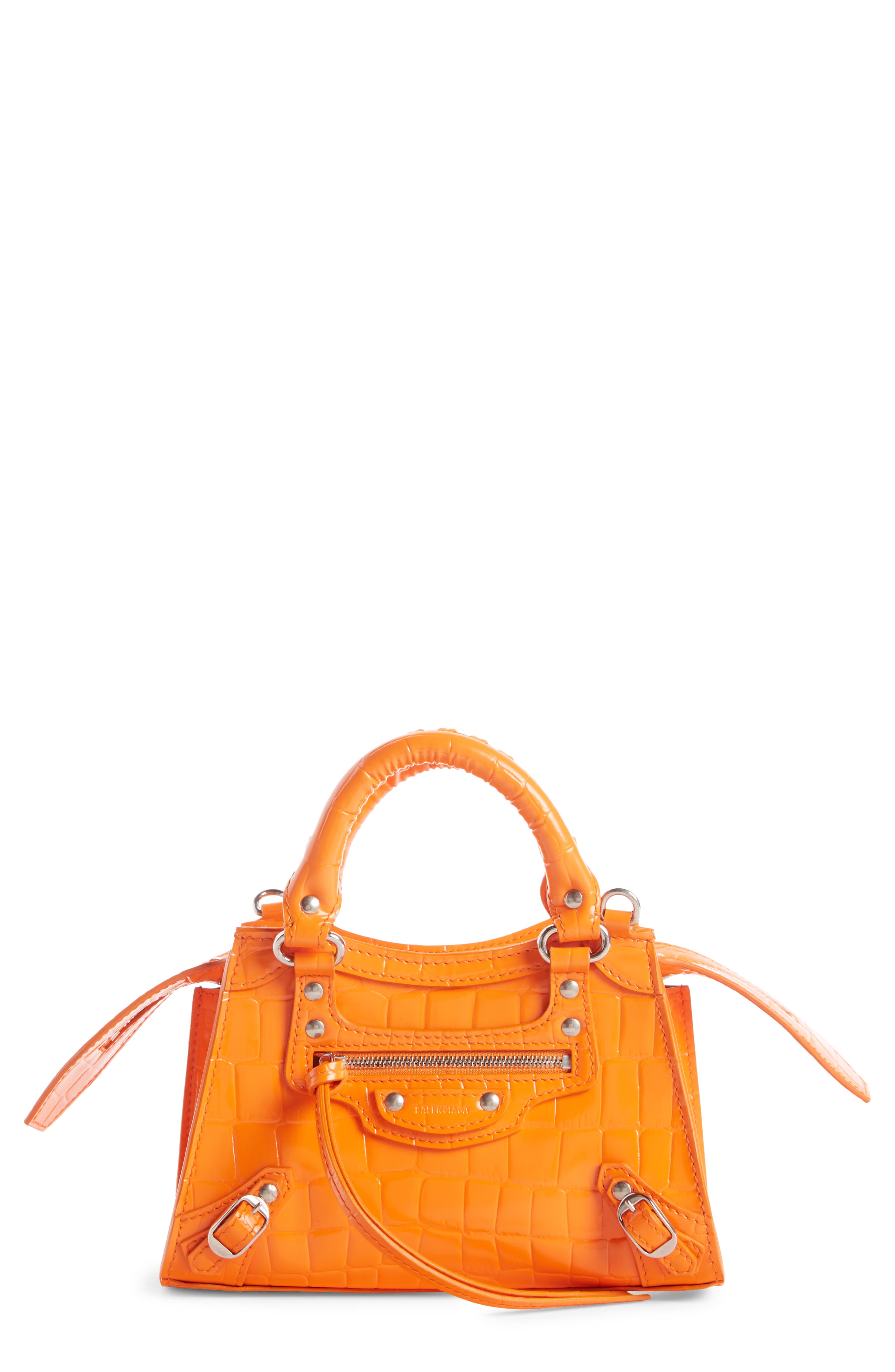 Orange best sale balenciaga purse