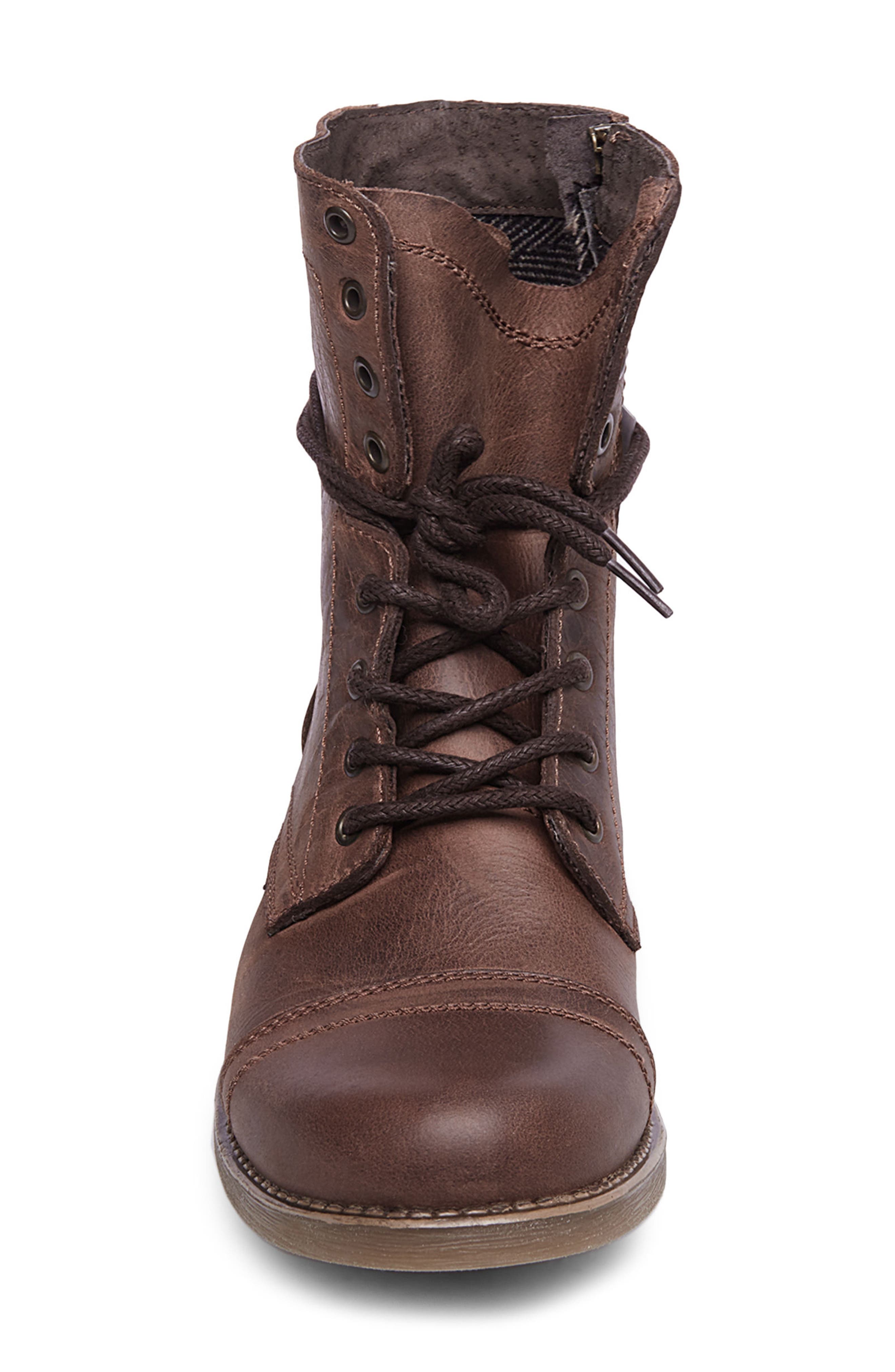 Steve Madden Troopah Leather Boots in Black for Men