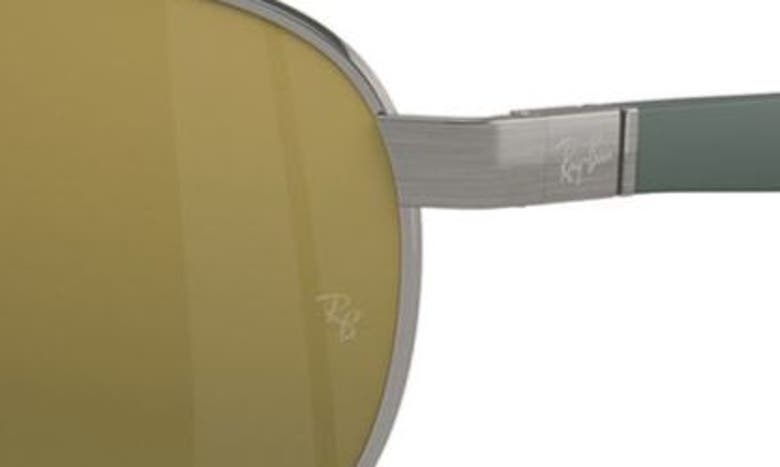 Shop Ray Ban Ray-ban 56mm Polarized Irregular Sunglasses In Gunmetal