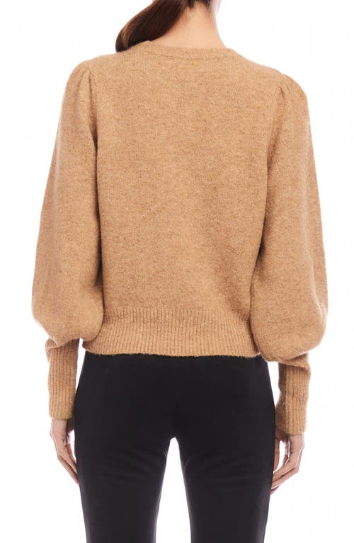 Shop Fifteen Twenty Lia Shirred Sweater In Almond