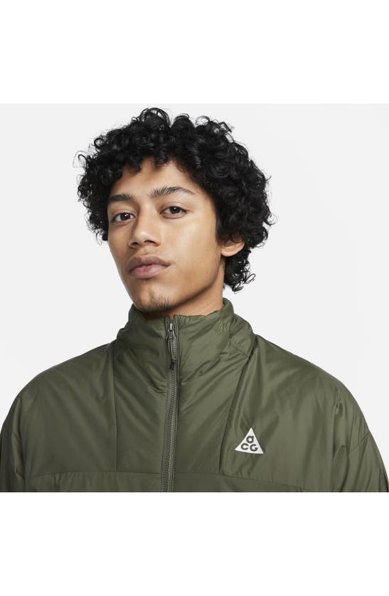 Nike Acg Sierra Light Water Repellent Jacket In Cargo Khaki/lt Orewood
