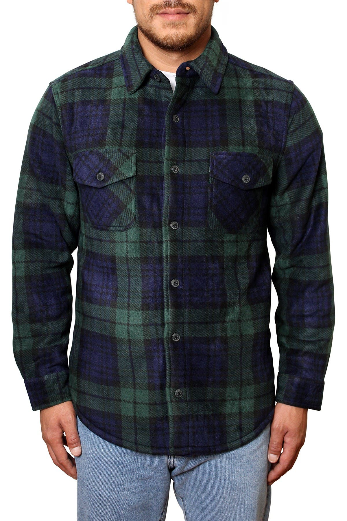 Freedom Foundry | Fleece Plaid Regular Fit Shirt Jacket | Nordstrom Rack