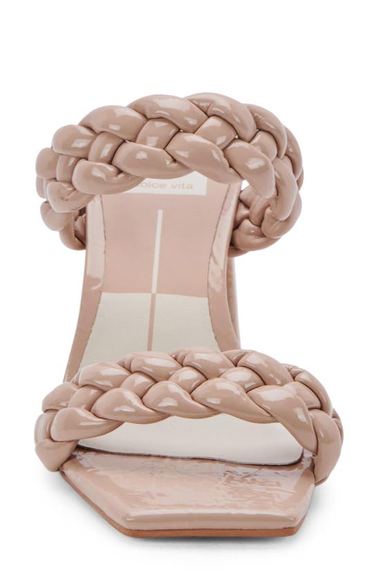 Dolce Vita Paily Braided Sandal In Beige Patent Stella