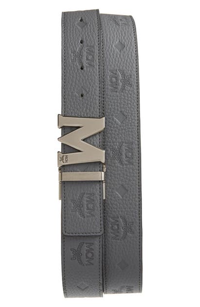Mcm Men's Claus Reversible Belt In Navy/candy Red | ModeSens